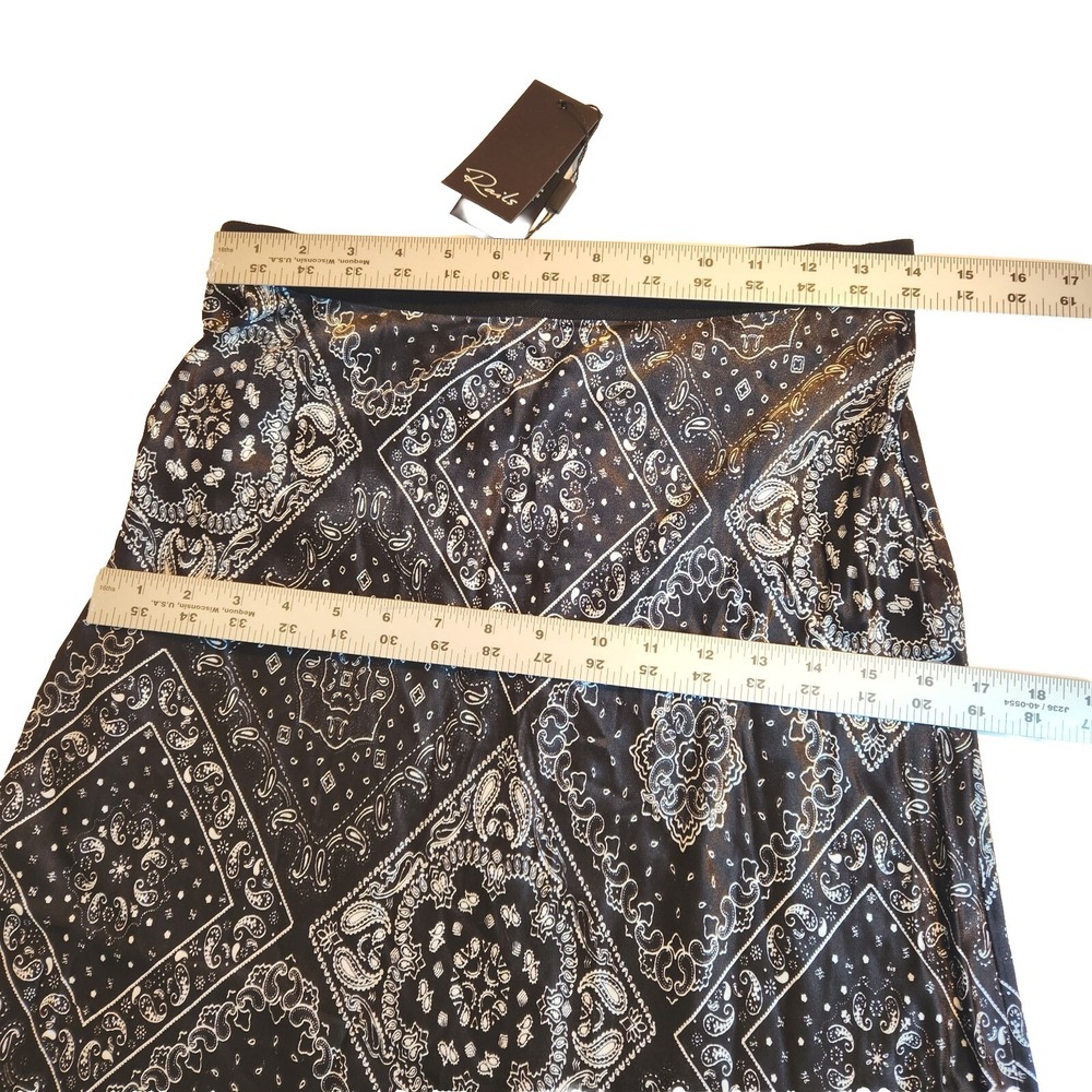 Rails‎ Womens Medium Midi Skirt  Black Festival Flowy Boho Whimsigoth NEW NWT - Picture 4 of 16